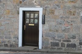Door showing house name
