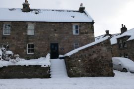 The house in the snow