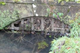 Metal grille dated 1897 (?)