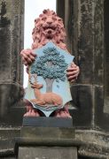 Lion with Royal Burgh arms