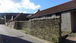 Curve in the wall opposite
