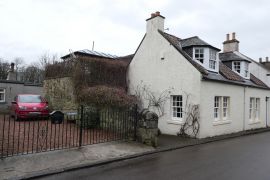 Daamar forecourt and side of The Wee Hoose