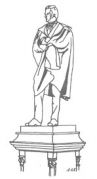 Statue of Onesiphorus Tyndall Bruce
