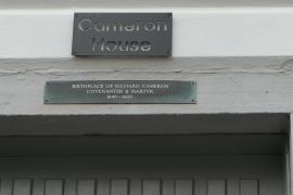 House name and plaque