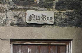 Name above door